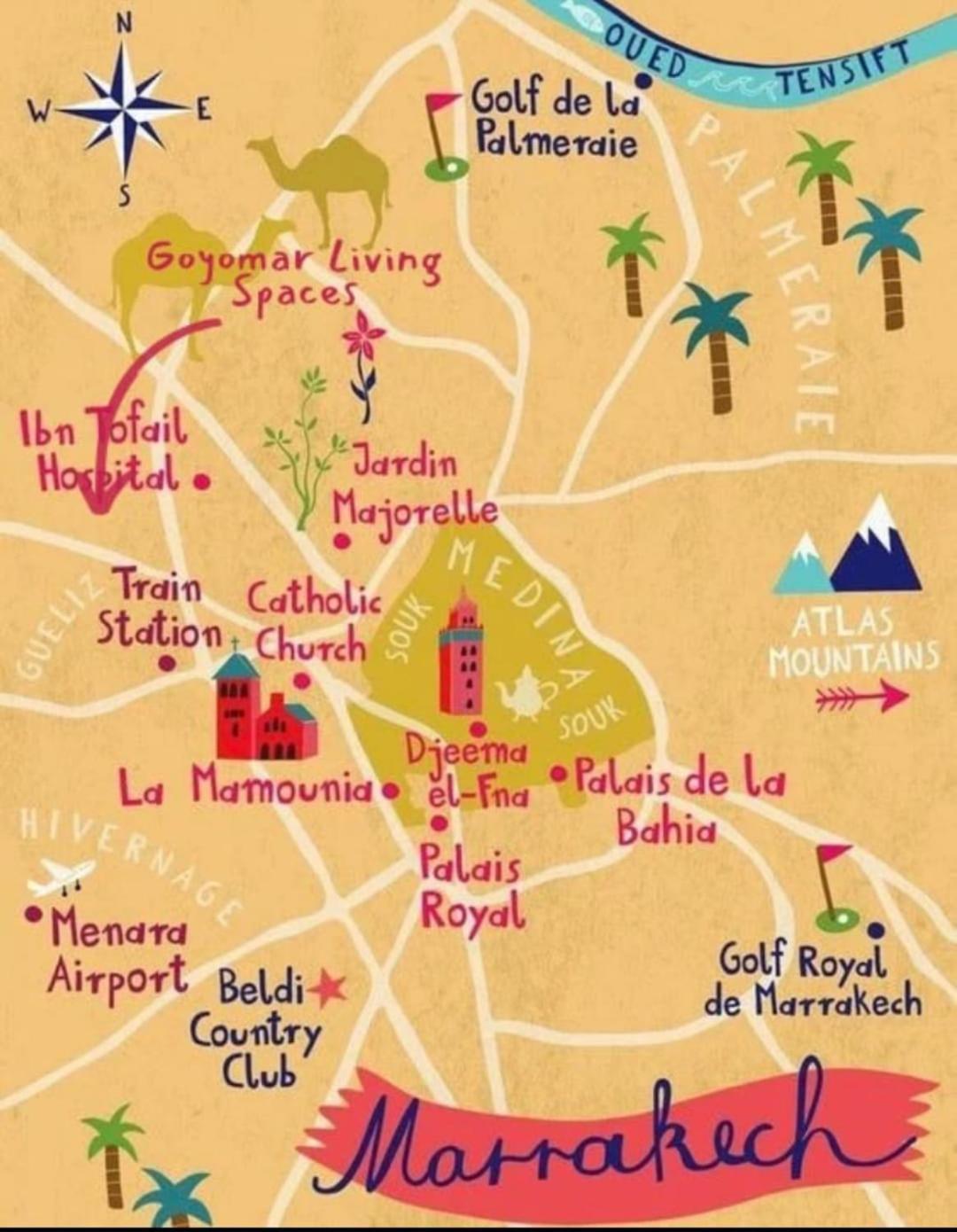 Apartamento 5 Minutes De La Gare Et Centre Piscine Parking Marrakesh